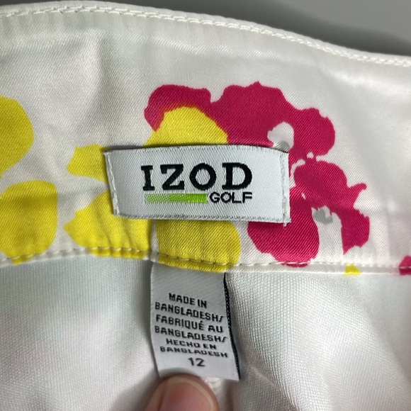 Izod Golf white and floral Skort, size 12 - Picture 4 of 5